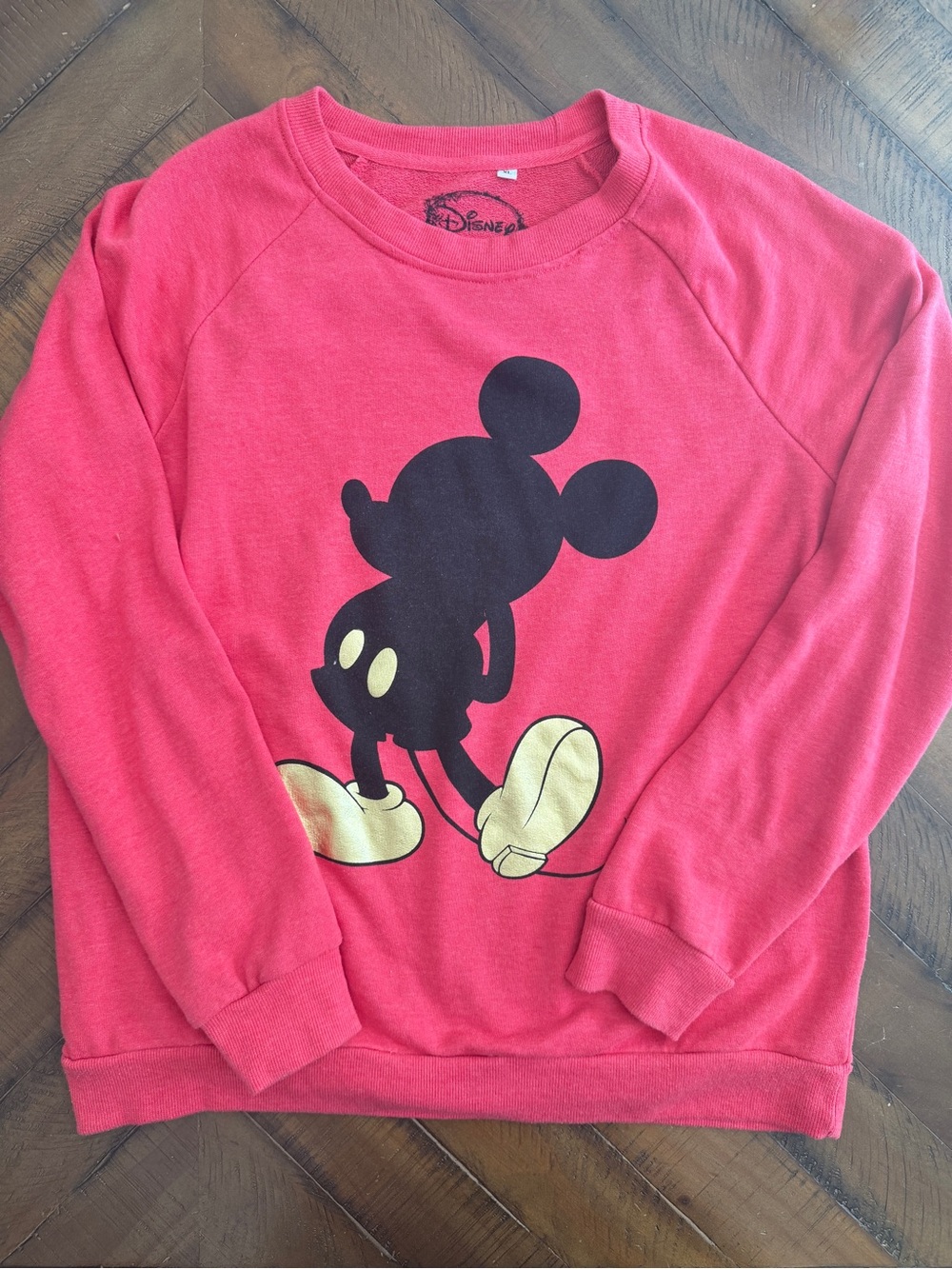 Disney Vintage Red Mickey Silhouette Sweatshirt